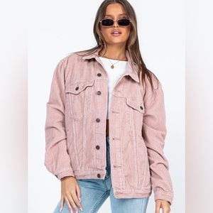 Princess Polly Western Corduroy Jacket Blush